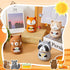 4 60 Amylove Pieces Cute Kitchen Timer Animal Mechanical Manual Fox Raccoon Bear Wolf Minutes Loud Alarm Egg Windup
