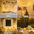300 JMEXSUSS LED Remote Control Curtain Lights, Plug in Fairy Curtain Lights Outdoor, Window Wall Hanging String Lights