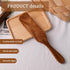 HANSGO Wooden Sourdough Spatula - 11" Dark Brown Kitchen Utensil for Spreading and Mixing Non-Stick Cookware
