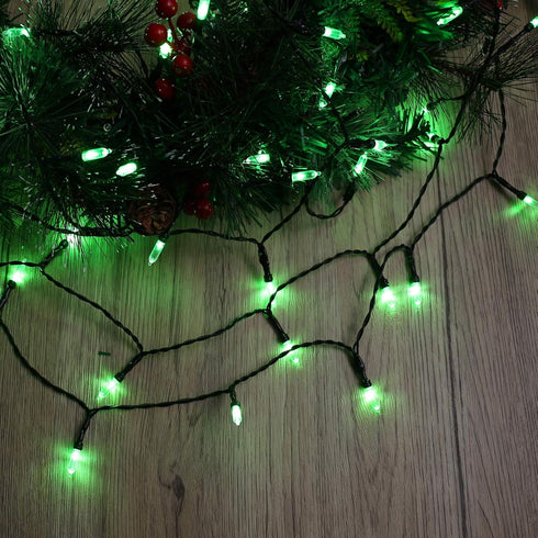 17.94ft 50 8 BrizLabs Green String Lights, LED Christmas Lights, Modes Battery Green Xmas Lights Indoor/Outdoor, Mini