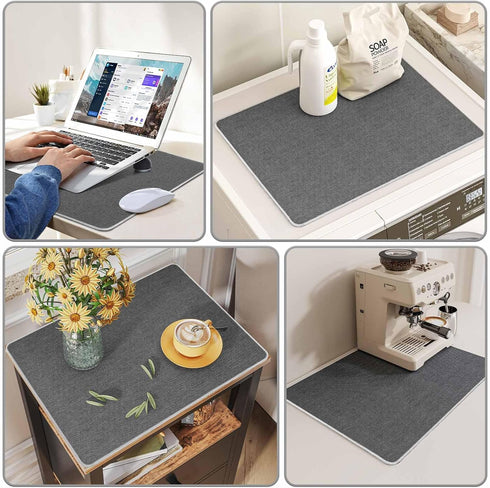 Top,15.7" 15.7" DAWNTREES Night Stand Cover for x Small Bedside Table Cloth,Waterproof and Anti Slip,Nightstand Mat