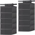 TreeHouse London XL Fedora Hat Rack with Dust Cover, Closet Hanging Cap Organizer for Cowboy Hats (Pack of 2)