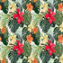 Tropical Hawaiian Palm Tree Tablecloth, 50x50 Inch Wipeable Waterproof Hibiscus Flowers for Aloha/Luau Theme Party