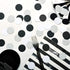 Glitter Confetti Circle Dots for Table Decoration, 1.2 inch Diameter (Silver Glitter, Black, White, 200pc)