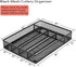 E-far Silverware Drawer Organizer, Mesh Wire Utensil Tray Drawer Organizer for Kitchen, Black Narrow Metal Flatware Cutlery Holder/Divider, 5 Compartment & Small Size - 12.5 x 9.25-Inch