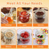 UrSpeedtekLive 30 Pack 8 oz Mason Jars with Regular Lids and Bands, Half Pint Canning Jars, Small Glass Jars for Honey