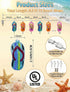 8.5Ft 10 Summer Multicolor Beach Flip Flop String Lights, Beach Themed Outdoor Party Lights with Multicolor Slipper