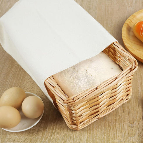 5PCS 18.8x14 Inch Cotton Tea Towels for Baking Sourdough, Reusable Bread Proofing Cloth, Flour Sack Towels for Dough