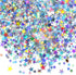 Hestya 60g Star Confetti Glitter, Metallic Foil Stars for Party Wedding Festival Decorations (Holographic Silver)