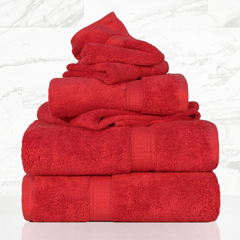 6 Set, 2 2 2 SUPERIOR Egyptian Cotton Pile Piece Towel Includes Bath, Hand, Face Towels/Washcloths, Ultra Soft Luxury