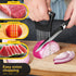 zokxoiy Premium Onion Slicer, Stainless Steel Onion Holder for Slicing, Kiwifruit, Tomatoes, Avocados, Eggs, Lemon