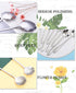 9 Pcs Flower Spoon Coffee Teaspoon Set, ESRISE Stainless Steel Tea Spoon for Tea Party Decorations