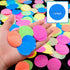 10000 pieces UV Neon Round Confetti - 5 Colors Neon Fluorescent Tissue Dot for Blacklight Party Supplies
