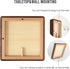8x8 6x6, Picture Frame with Mat for Pictures Square walnut wood desk frame with plexiglass, perfect for room decor