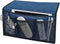 Gloppie Bedside Organizer Caddy with Pockets, Remote Holder, Blue Bedside Pocket Storage for Table Cabinet