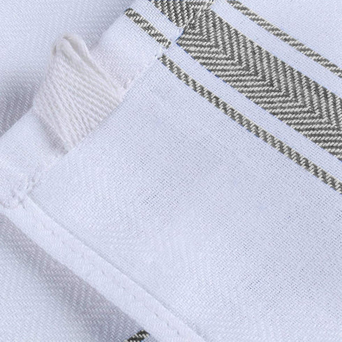 Dish Towels Set of 15, 100% Cotton, Soft & Absorbent Kitchen Towels, 15x25 Inch, Reusable Cleaning Cloths (Grey)