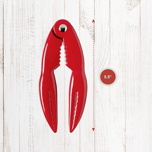 Set 6-Inch Maine Man Premium Lobster and Crab Cracker - Heavy-Duty Zinc Alloy Seafood Shell Opener, Professional-Grade