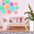 Gejoy 20 Pieces Mexican Paper Flower Tissue, Day of The Dead Pom Poms for Halloween, Wedding Party Decoration