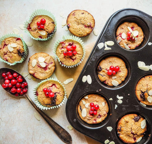 Muffin Tin Set of 2, 12-Well Nonstick Heavy Duty Steel Cupcake Pan