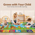 2x3 24"x40" Upgrade Ultra Non Slip ABC Rugs for Kids Playroom, Small Washable Alphabet Floor Play Mat for Toddlers