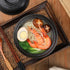 VanEnjoy Microwavable Ramen Bowl with Lid, 25 Oz Japanese Soup Bowl, Black Ceramic