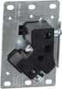 Leviton 7313-S00 30 Amp, 125 Volt, NEMA TT-30R, 2P, 3W, Flush MTG Receptacle, Industrial Grade, Black