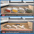 Clear Acrylic Spice Drawer Organizer, 4 Tier - 1 Set Seasoning Jars Drawers Insert, Kitchen Spice Rack Tray (Jars not