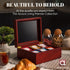 Tea Box - Luxury Wooden Tea Bag Organizer, 6 Compartment Storage Chest from The Apace Premier Collection