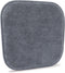 Large Grey Kitchen Chair Cushions, Washable Non-Slip Foam Office Seat Pads, Thick Wooden Metal Tapered Dining, 17" x 16"