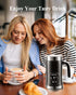 5-in-1 11.8oz Working-110V Milk Frother and Steamer - Upgraded Automatic Milk Steamer Hot & Cold Foam Maker and Milk