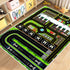 47''x71'' Kids Car Rug Carpet Playmat for Play Toy Cars, Airplane Road Airport Parking Track Rugs Carpet for Playroom