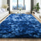 HQAYW 5x8 Area Rugs for Living Room, Tie-Dyed Navy Blue Ultra Soft