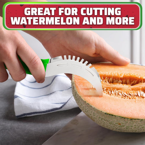 Watermelon Slicer Cutter Tool - Durable Stainless Steel Blade with Ergonomic Handle for Quick, Mess-Free Prep