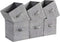 SONGMICS Set of 6 Storage Cubes, 11-Inch Non-Woven Fabric Bins with Double Handles, Foldable Closet Organizers, Cattail