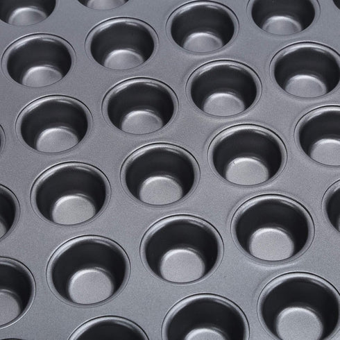 Fdit 48-Cup NonStick Mini Round Cupcake Pan, Bakeware Cooking Accessory for Beautiful Cakes