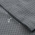 Tier Curtains, Waffle Woven Textured Kitchen Tier Curtains, Waterproof Half Window Covering, 30" x 24", Grey, Set of 2