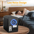HealSmart Portable Mini Fridge, 6 Liter 9 Can Cooler and Warmer Compact Refrigerators with Observation Window,
