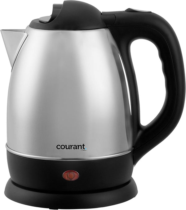 Courant Cordless Stainless Steel Kettle (1.7 Liter) with 360 Degree Rotational Body