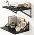 Fun Memories Deep Floating Shelves for Wall, 12 Inch Deep Black Floating