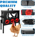 koretech 30 lb 6 Chicken Feeders, Capacity Port Automatic Chicken Feeder, Metal Chick Feeder with Locking Lid and Legs
