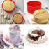 4 Inch Silicone Mini Cake Molds, Round Non-Stick Baking Pan, Reusable Cake Pans for Muffin, Cupcake, Layer Cake (Red,