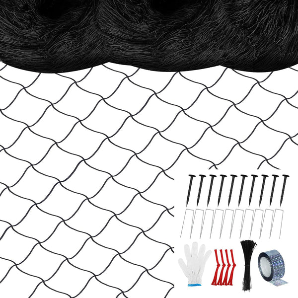 Unves Bird Netting 25' x 50' with 2.4" Square Mesh Bird Net