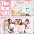 Funnymoom 426 Set-8 Mommy's Pcs Pink Bow Baby Shower Games Games, Includes Baby Shower Bingo, Price is Right, Guess