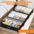Wheels,2-Pack Under Bed Storage with Under Bed Storage Containers with Clear Lids,XXL Large Under the Bed Storage