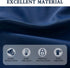 DONREN Navy Blue Blackout Tier Curtain Panels, Thermal Insulated Room Darkening Valance Curtains (30 by 30 Inch, 2