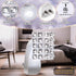 Wall Fragrance Plug in with Night Light, Compatible with Bath & Body Works WallFlower Fragrance, Wall Plug Essential Oil Diffuser with Nightlight for Home, Office, Square Rhinestone (1 Pack) by Hohean