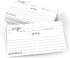 321Done Small Recipe Cards (Set of 50) 3x5, Black and White Minimalist, Double-Sided for Weddings, Made in USA