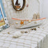 17 Inch White Wooden Boat Tray Decor Decorative Nautical Boat Ornament Decor Wood Boat Tray Decorations Beach Theme