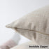 Home Brilliant Light Linen Burlap Solid European Throw Pillow Sham Cushion Cover for Bench, 20x20(50x50cm)