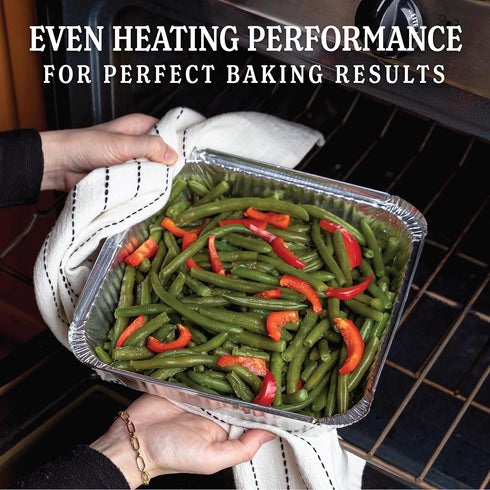 PLASTICPRO Disposable 9'' X 9'' X 2'' Inch Square Aluminum Tin Foil Baking Pans Bakeware - Cookware Perfect for Baking Cakes, Breads, Brownies, Bread, Meatloaf, Lasagna, Pack of 10 by PLASTICPRO